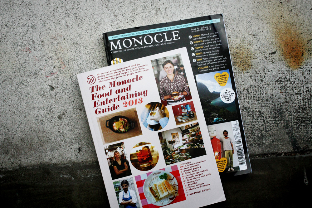 Monocle Food and Entertaining Guide 2013 mit Joseph Brot